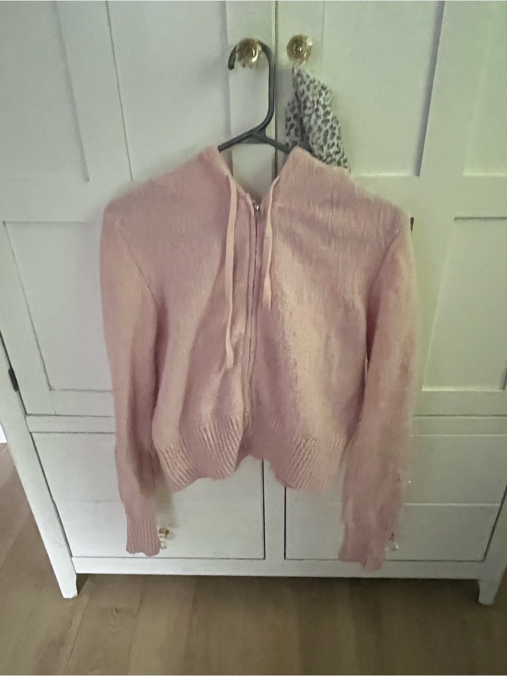 Garage Pale Pink Hooded Zip Cardigan
